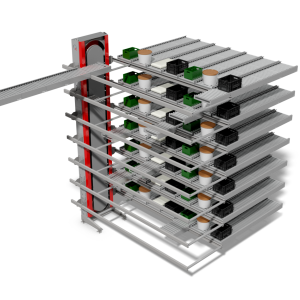 Sistema de recopilación y clasificación para acumulación verticales